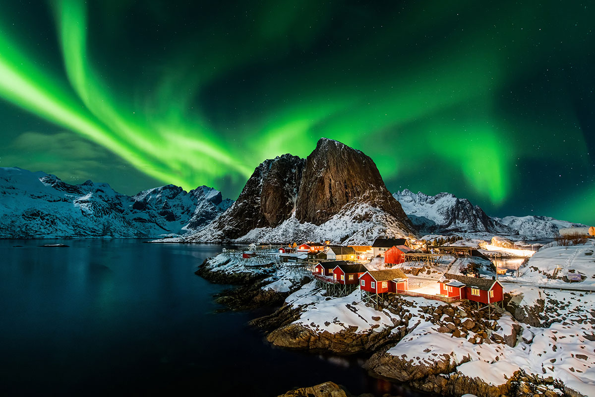 極圈仙境極光｜阿比斯庫．北極之都．羅浮敦群島幻夜11日